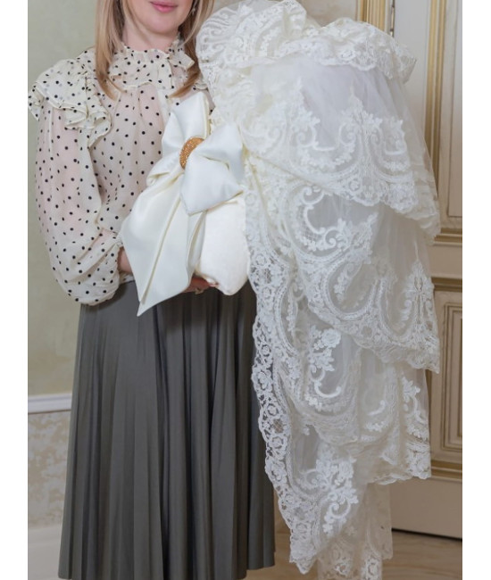 Конверт на выписку Бель молочный