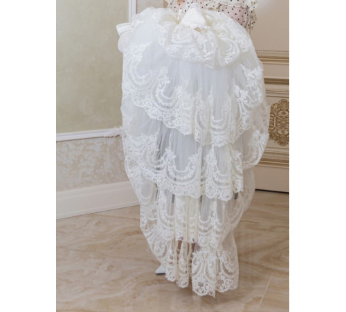 Конверт на выписку Бель молочный-красный