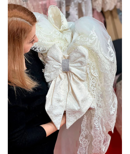 Комплект на выписку Бель молочный