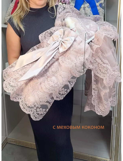 Конверт на выписку Буше пыльная роза
