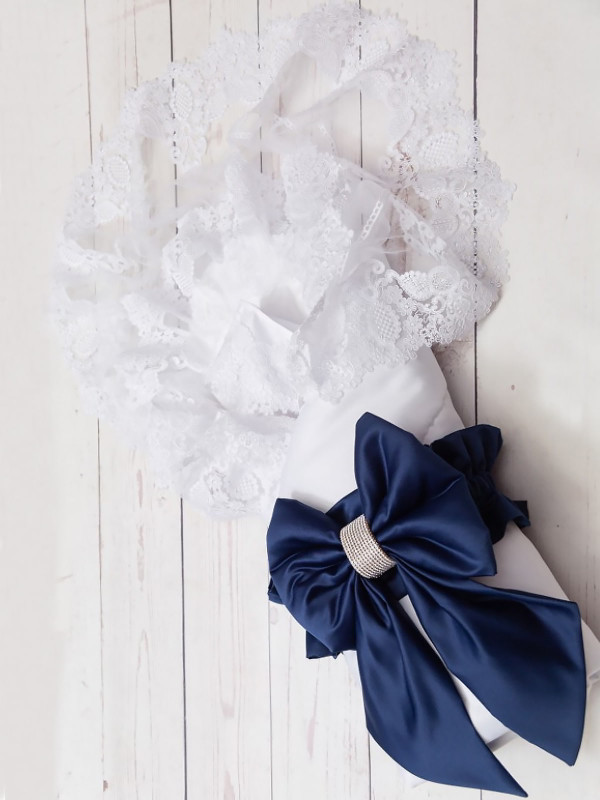 Конверт Дора белый-синий