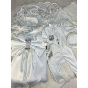 Комплект на выписку Дора-Джентльмен белый