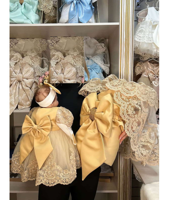 Комплект на выписку Дора-Маркиза золото