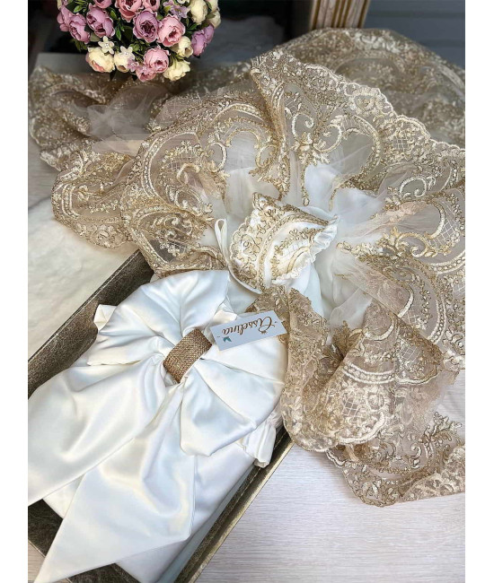 Конверт на выписку Анна молочный