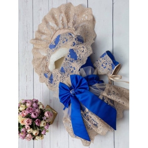 Конверт на выписку Элави яркий-синий