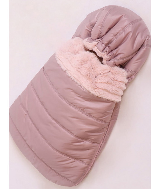 Демисезонный конверт для новорожденного  Фоксфорд пудра