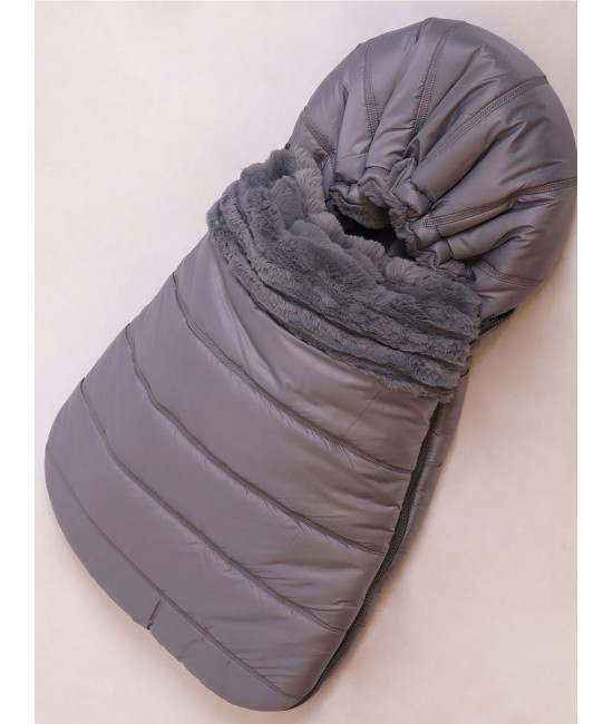 Демисезонный конверт для новорожденного  Фоксфорд серый