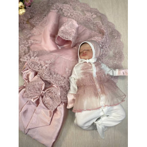 Комплект на выписку Императорский-Карамелька пудра