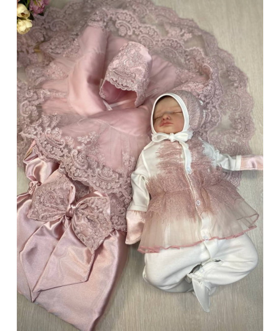 Комплект на выписку Императорский-Карамелька пудра