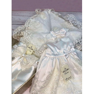 Комплект на выписку Императорский-Принцесса молочный