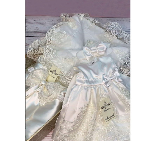 Комплект на выписку Императорский-Принцесса молочный