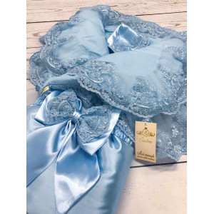 Конверт на выписку Императорский голубой