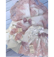 Комплект Самия-Принцесса молочный-пудра