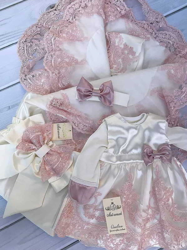 Комплект Самия-Принцесса молочный-пудра