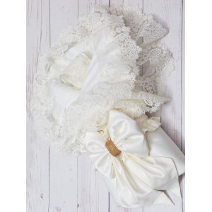 Комплект на выписку для новорожденного Лола-Буше молочный