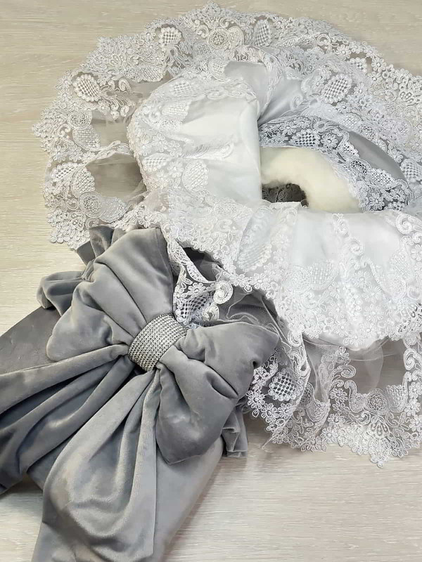 Конверт Лола Бархат серый