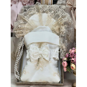 Конверт на выписку МариМар молочный-какао