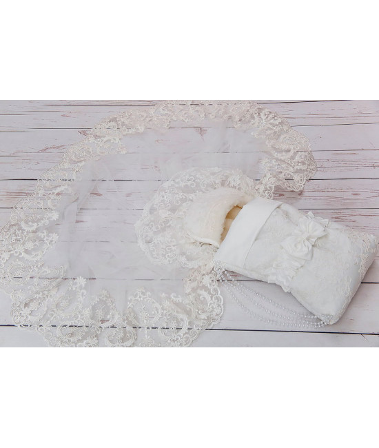 Конверт на выписку МариМар молочный