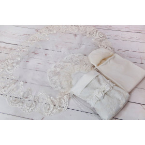 Конверт на выписку МариМар молочный