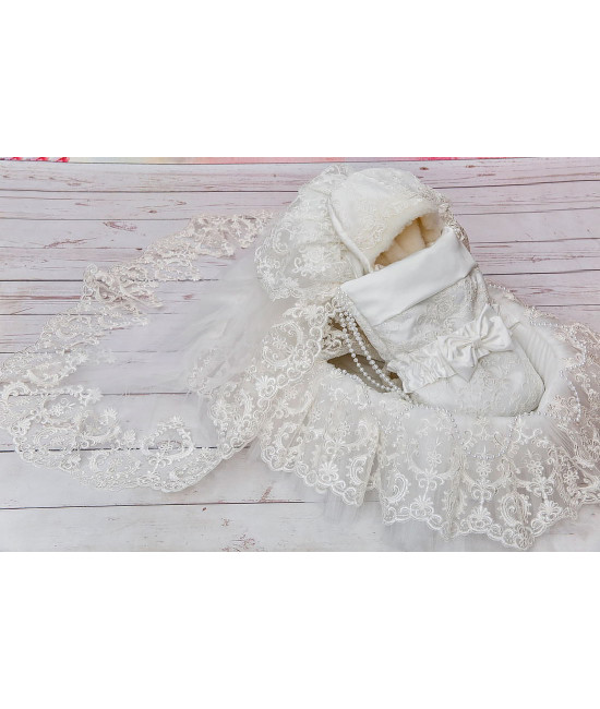 Комплект на выписку МариМар молочный