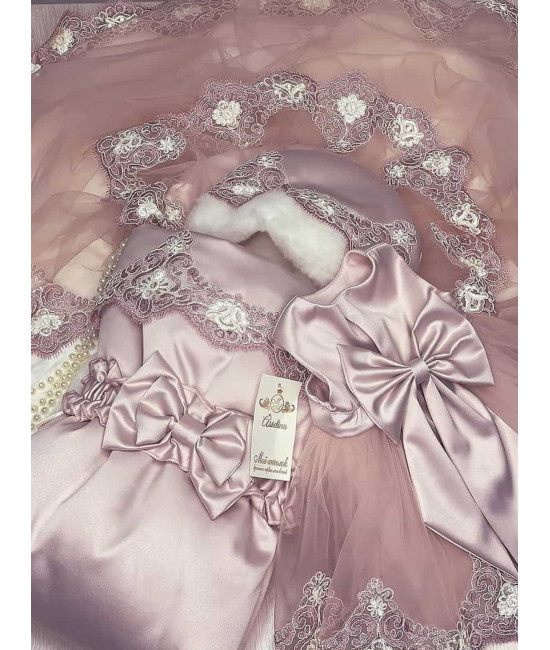 Комплект на выписку МариМар пыльная роза