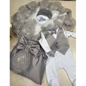 Комплект на выписку Маркиз-Джентльмен серый