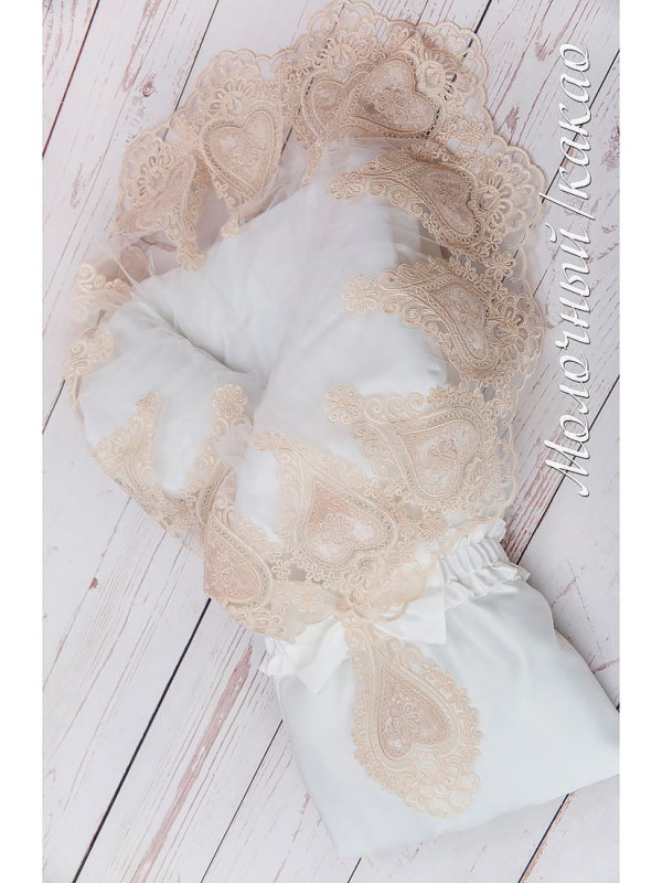 Конверт Маркиза молочный-какао