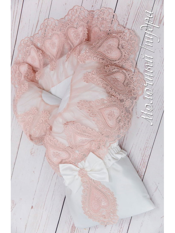 Конверт Маркиза молочный-пудра