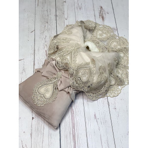 Конверт на выписку Маркиза бархат какао