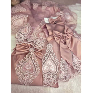 Комплект на выписку Маркиза-Людовика пыльная роза