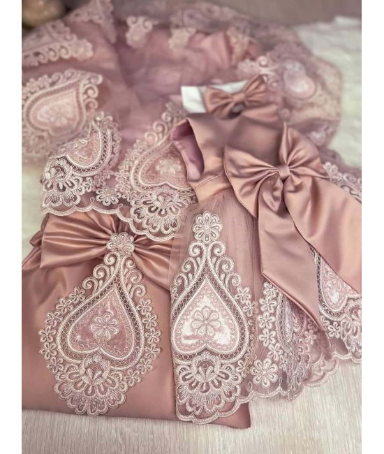 Комплект на выписку Маркиза-Людовика пыльная роза