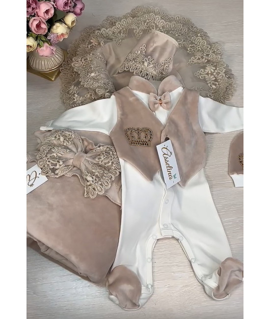 Комплект на выписку Мира-Джентльмен какао