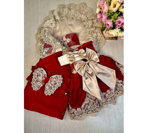 Комплект на выписку Мира-Лея красный