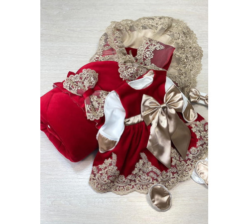 Комплект на выписку Мира-Лея красный