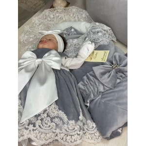 Комплект на выписку Мира-Лея серый