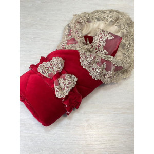 Комплект на выписку Мира-Лея красный