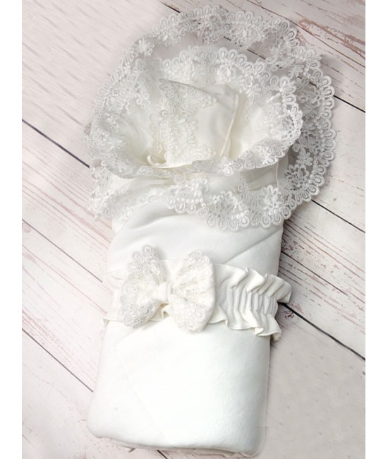 Конверт на выписку Мира молочный