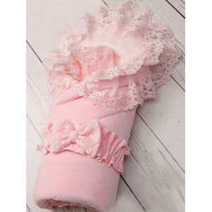 Конверт на выписку Мира розовый