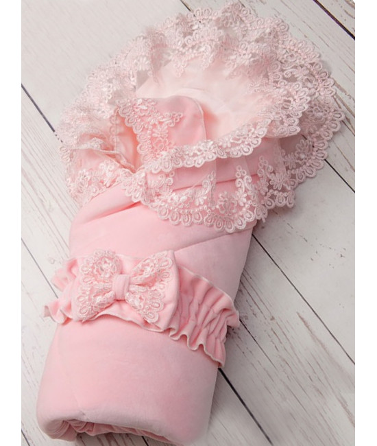 Конверт на выписку Мира розовый