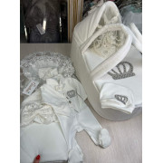 Комплект на выписку Мира-Джентльмен молочный