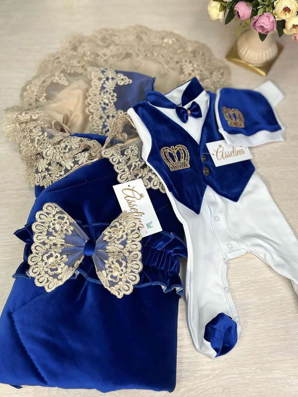 Комплект Мира-Джентльмен яркий-синий золото