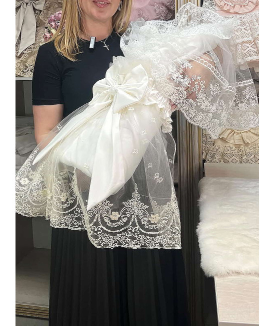 Конверт на выписку Оливия молочный