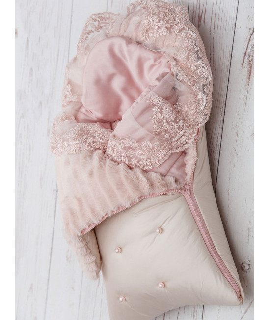 Конверт для новорожденного Пуф крем-пудра