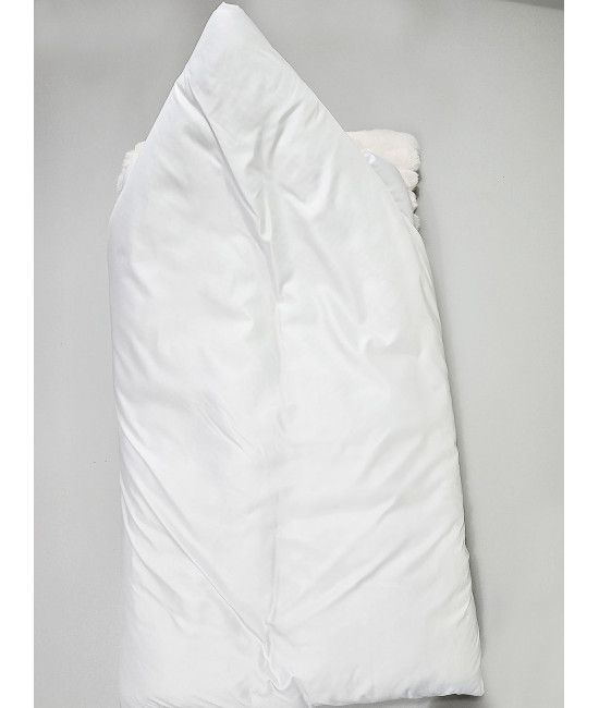 Конверт для новорожденного Пуф белый-молочный