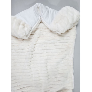 Конверт для новорожденного Пуф белый-молочный