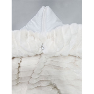 Конверт для новорожденного Пуф белый-молочный