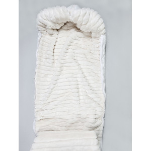 Конверт для новорожденного Пуф белый-молочный