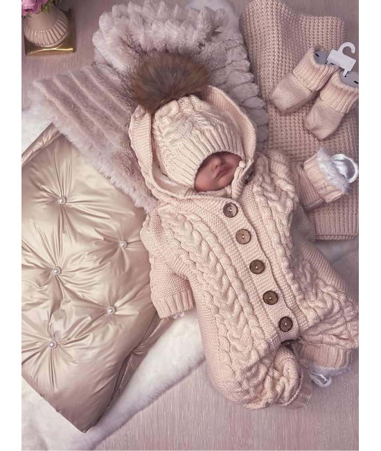 Комплект на выписку  Пуф-Рози крем-брюле