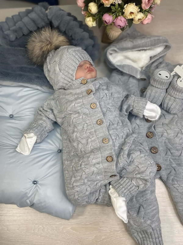 Комплект Пуф-Остин серый