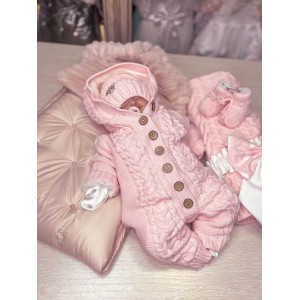 Комплект на выписку Пуф-Рози розовый